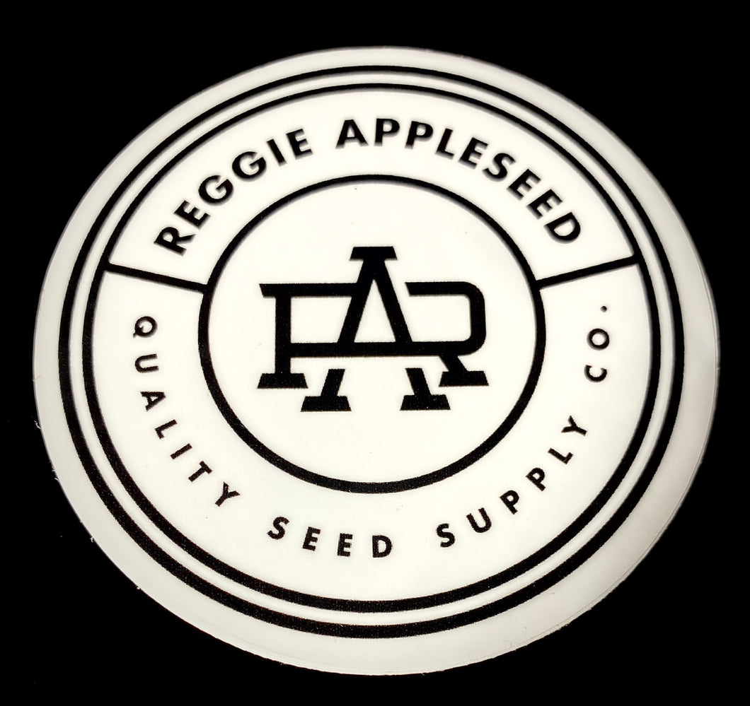 Reggie Appleseed Circle Logo Sticker